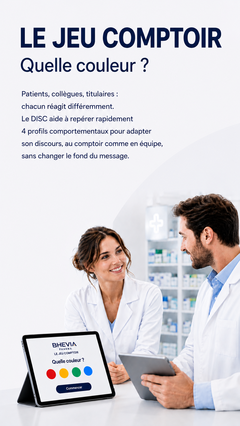 Le jeu comptoir BHEVIA — Quelle couleur ?